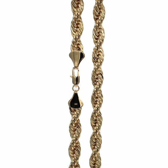 10MM THICK 14KT STAMPED NECKLACE! 22" LONG! - Picture 1 of 3